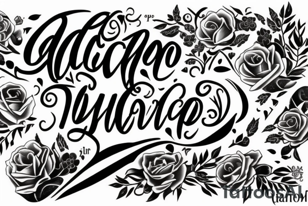 A quote "non ducor, duco" in fine, feminine lettering tattoo idea