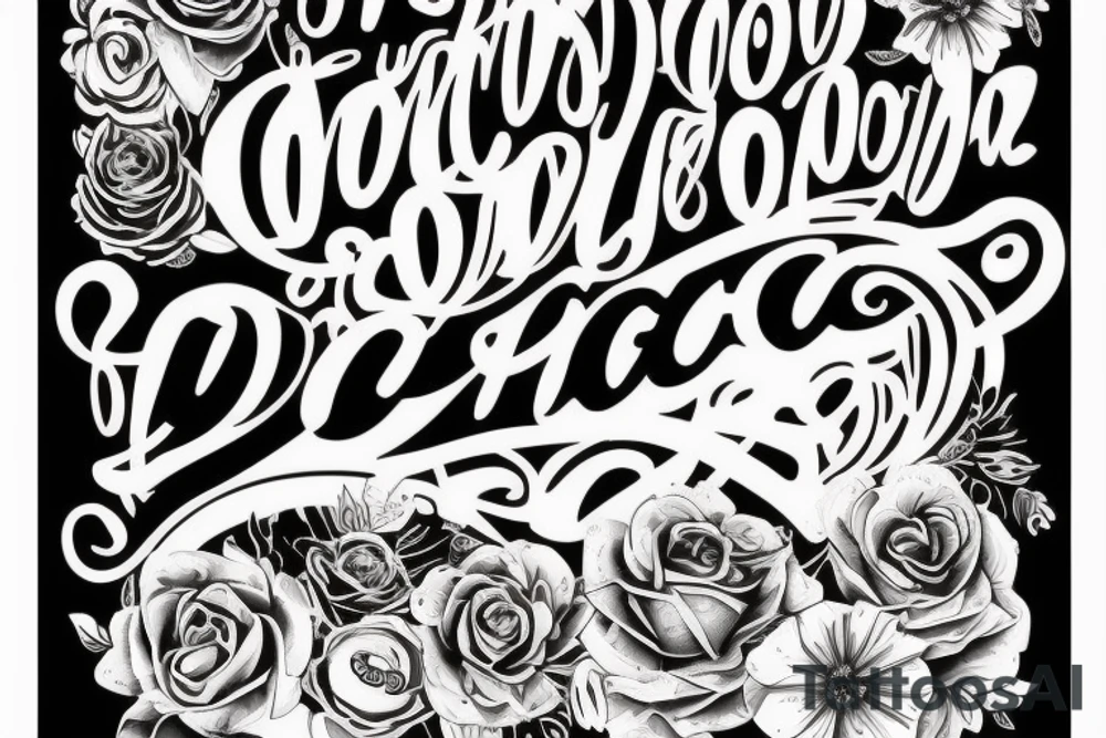 A quote "non ducor, duco" in fine, feminine lettering tattoo idea