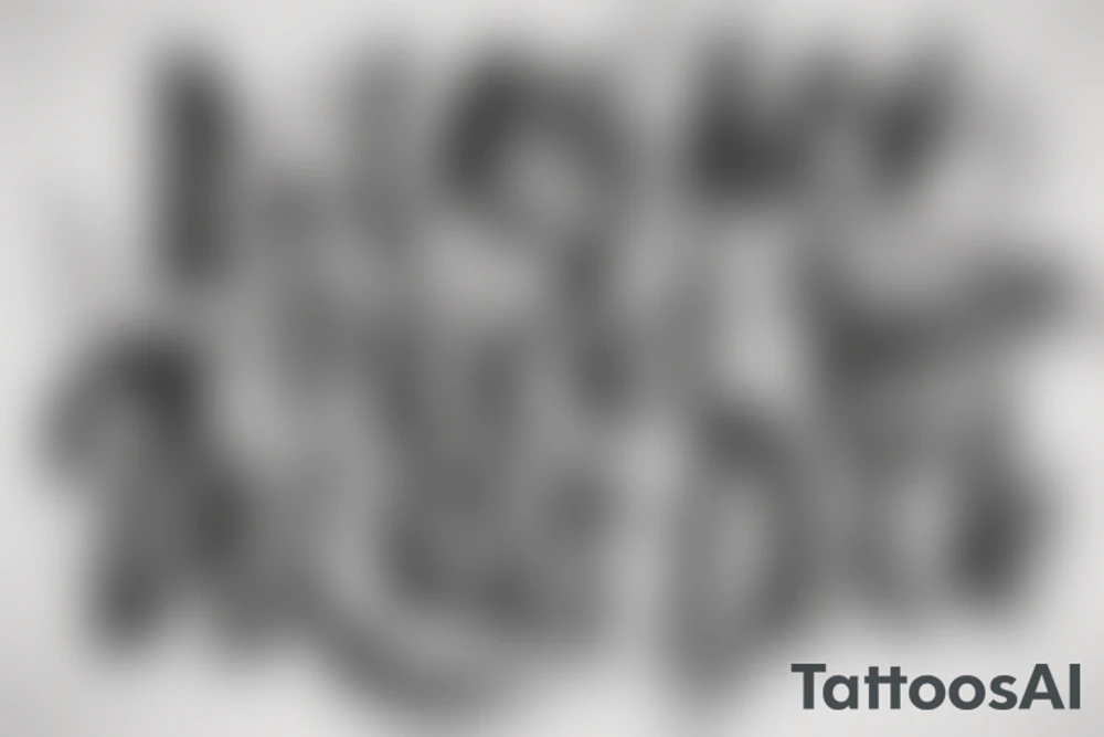 A quote "non ducor, duco" in fine, typewriter, feminine lettering tattoo idea