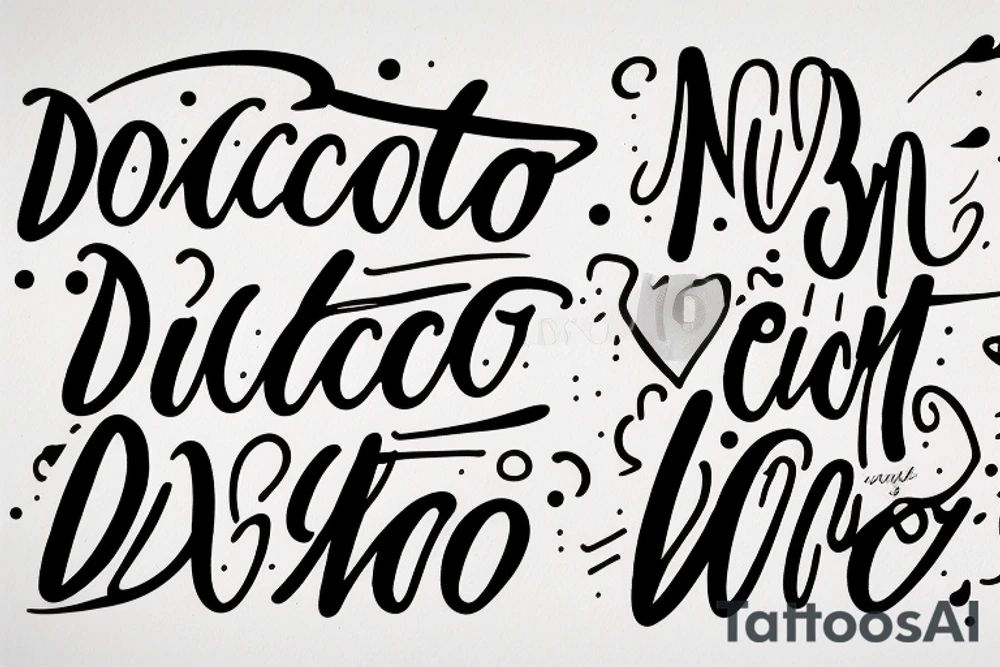 A quote "non ducor, duco" in fine, typewriter, feminine lettering tattoo idea