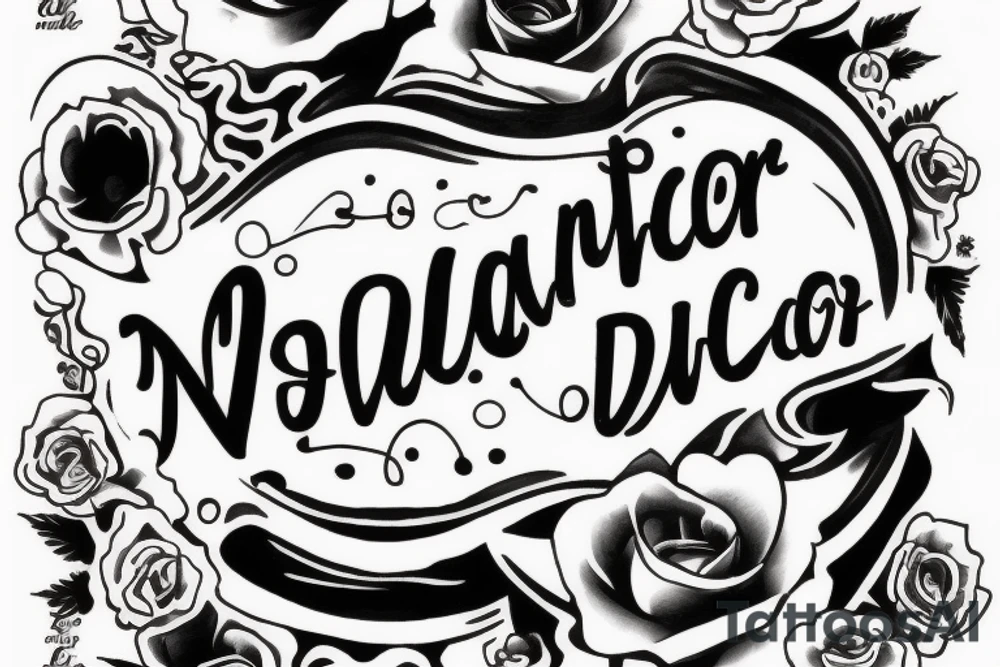 A quote "non ducor, duco" in fine, typewriter, feminine lettering tattoo idea
