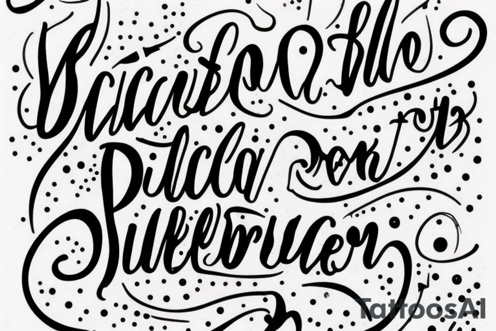 A quote "non ducor, duco" in fine, typewriter, feminine lettering tattoo idea