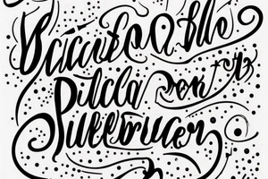 A quote "non ducor, duco" in fine, typewriter, feminine lettering tattoo idea