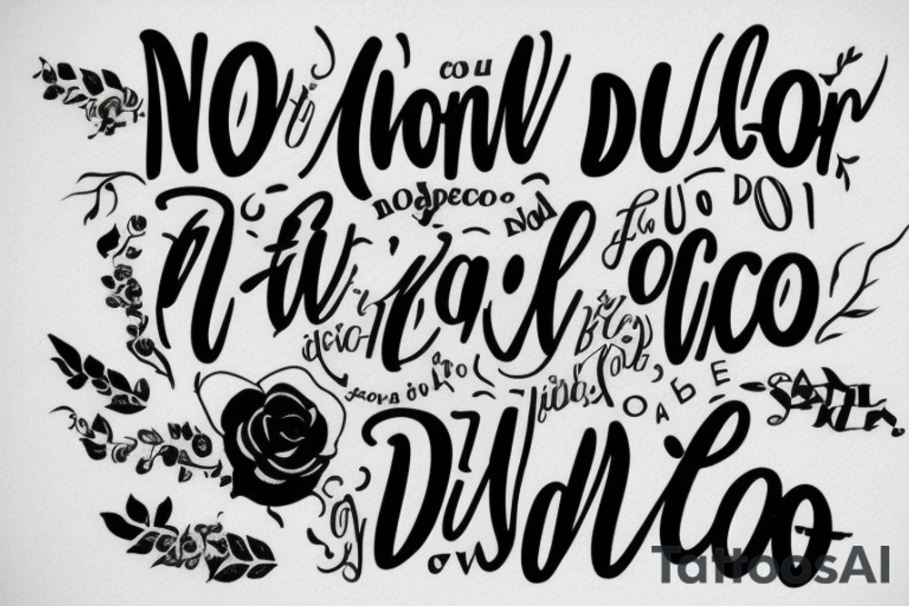 A quote "non ducor, duco" in fine, typewriter font, feminine lettering tattoo idea