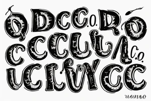 In typewriter font, a quote "non ducor, duco" tattoo idea