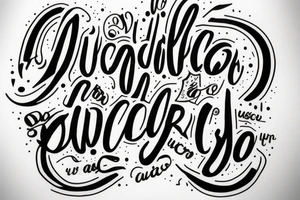 In typewriter font, a quote "non ducor, duco" tattoo idea