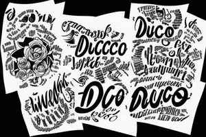 In typewriter font, a quote "non ducor, duco" tattoo idea
