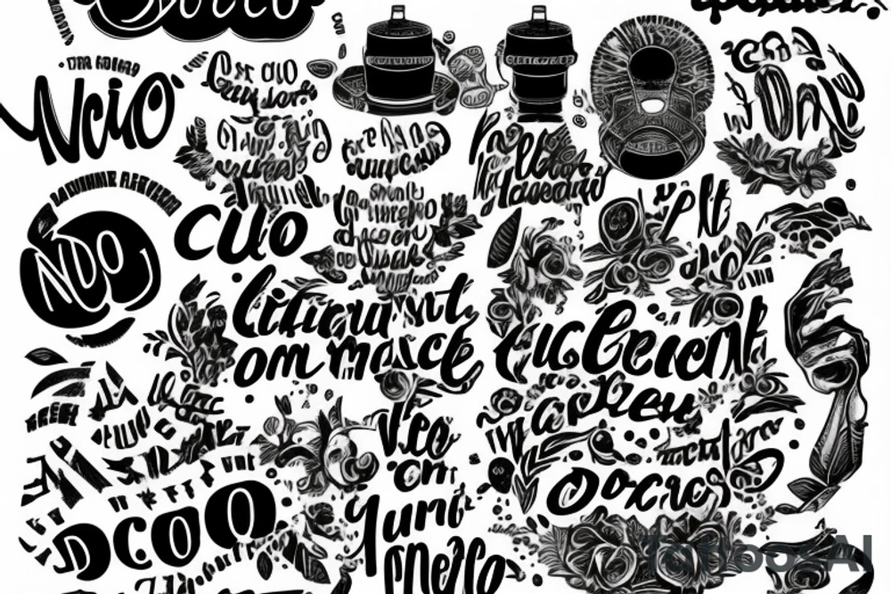 In typewriter font, a quote "non ducor, duco" tattoo idea