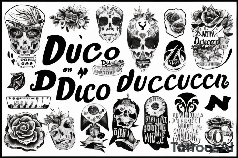 In typewriter font, a quote "non ducor, duco" tattoo idea In typewriter font, a quote "non ducor, duco" tattoo idea