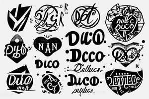 In typewriter font, a quote "non ducor, duco" tattoo idea