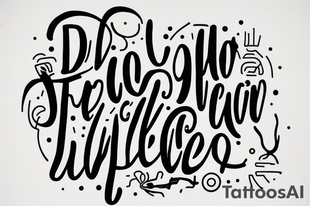 In typewriter font, a quote "non ducor, duco" tattoo idea