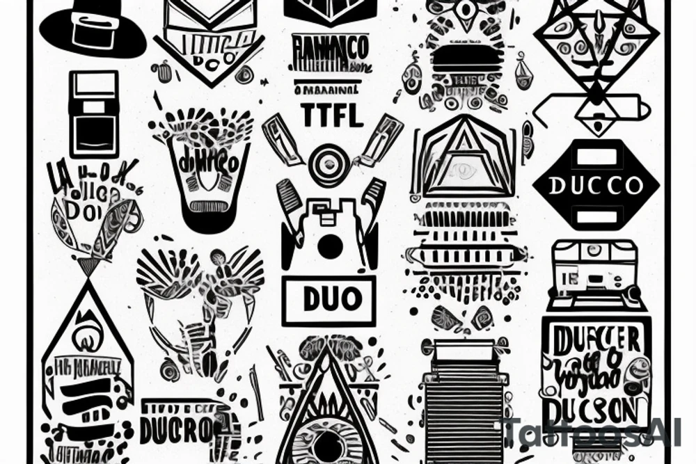In typewriter font, a quote "non ducor, duco" tattoo idea
