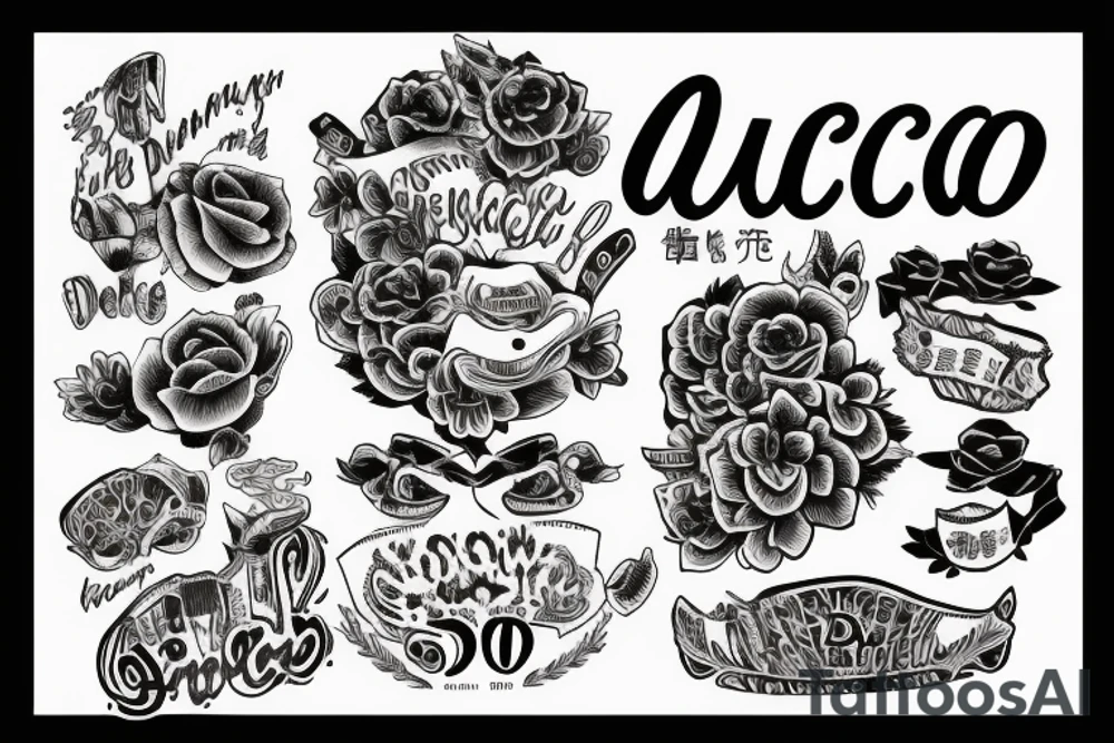 In typewriter font, a quote "non ducor, duco" tattoo idea