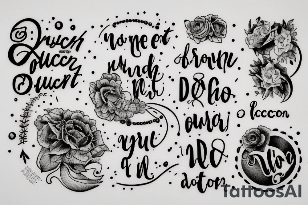 In typewriter font, a quote "non ducor, duco" tattoo idea