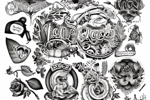 In typewriter font, a quote "non ducor, duco" latin imagery tattoo idea