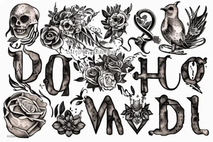 In typewriter font, a quote "non ducor, duco" roman imagery tattoo idea
