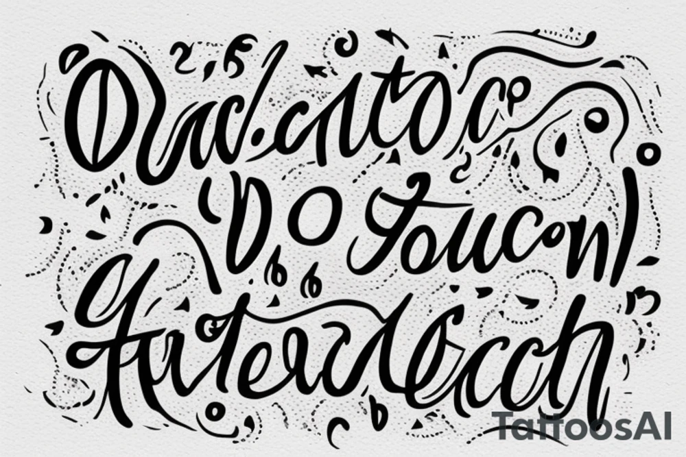 In typewriter font, a quote "non ducor, duco" with a quill and ink tattoo idea