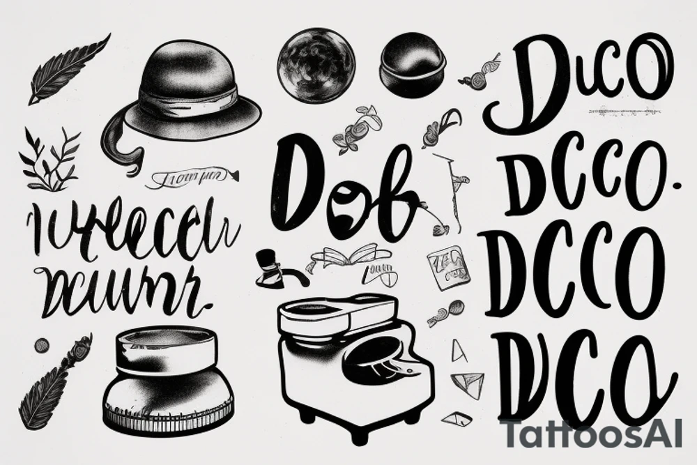 In typewriter font, a quote "non ducor, duco" with a quill and ink tattoo idea