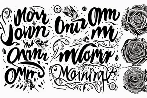 In typewriter font, a quote "non omnis moriar" tattoo idea