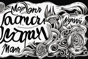 In typewriter font, a quote "non omnis moriar" tattoo idea
