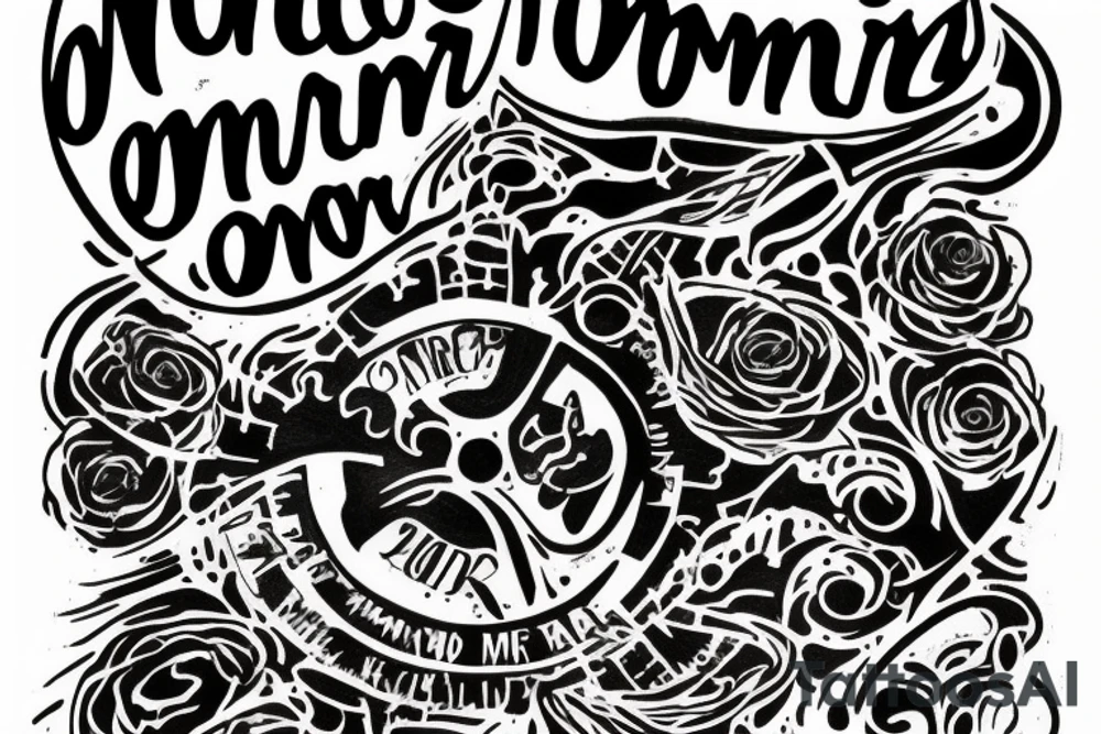 In typewriter font, a quote "non omnis moriar" tattoo idea