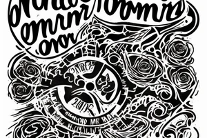 In typewriter font, a quote "non omnis moriar" tattoo idea