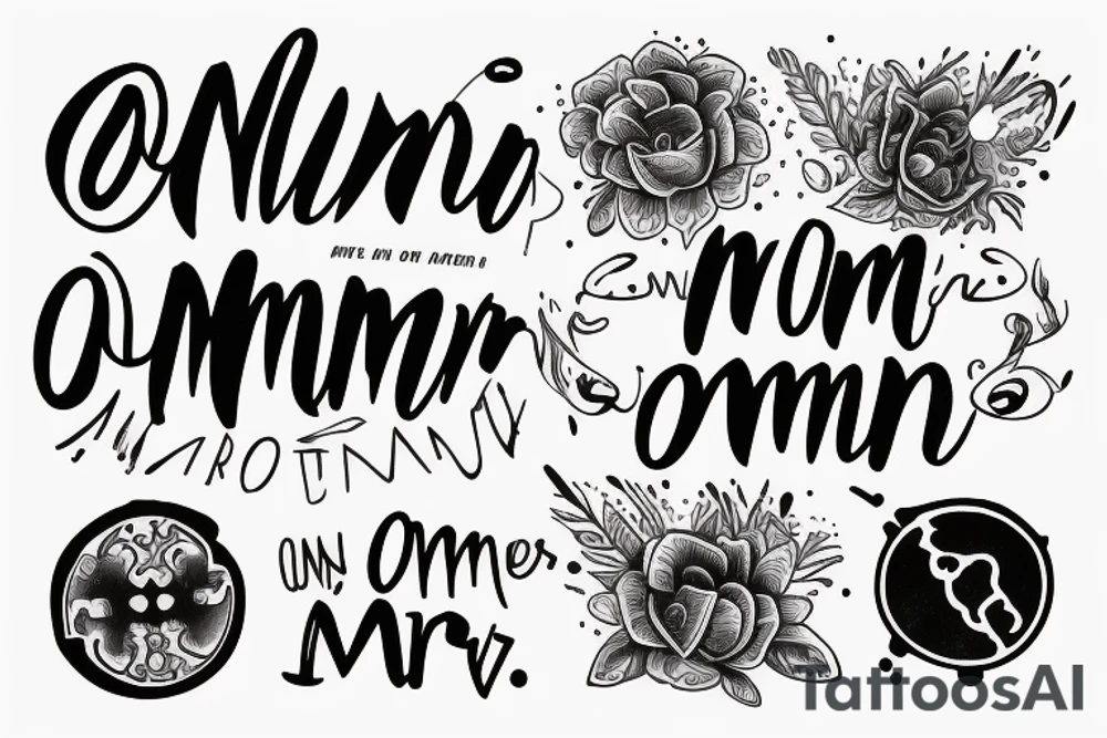 In typewriter font, a quote "non omnis moriar" tattoo idea