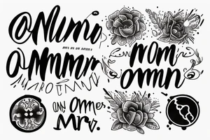 In typewriter font, a quote "non omnis moriar" tattoo idea