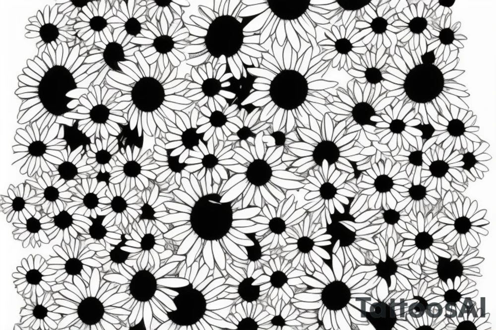 Africa with a daisy tattoo idea