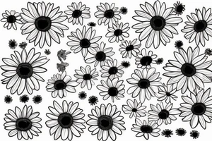 Africa with a daisy tattoo idea