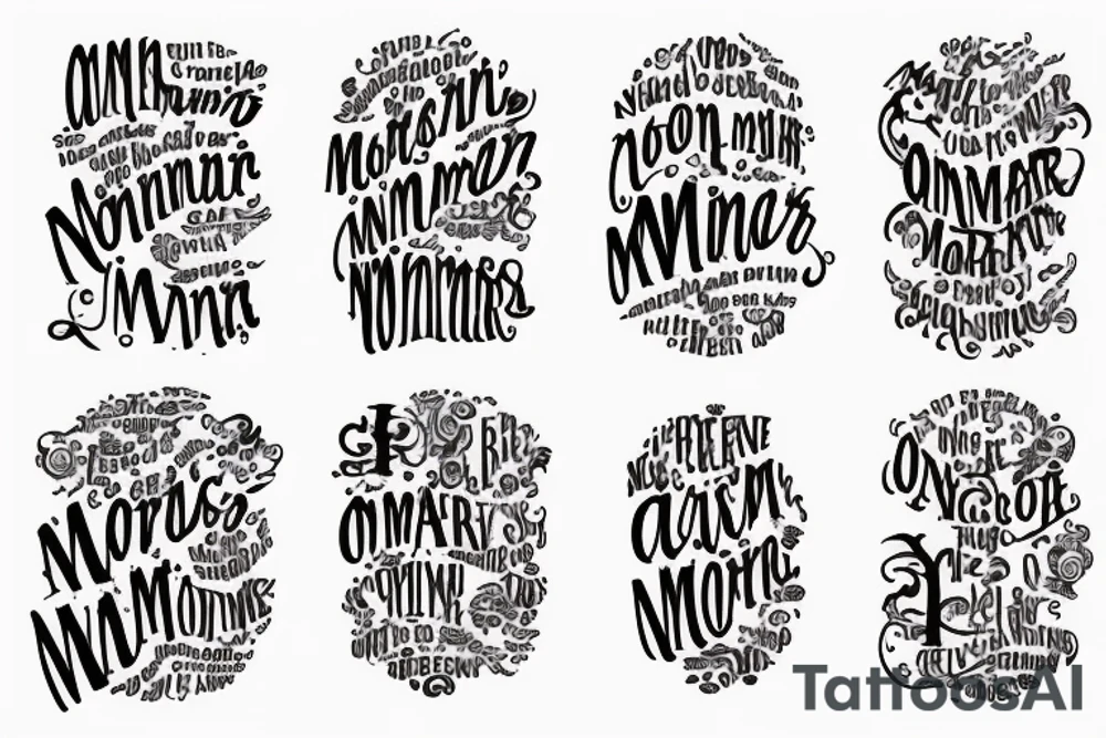 In typewriter font, a quote "non omnis moriar" tattoo idea