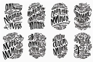 In typewriter font, a quote "non omnis moriar" tattoo idea