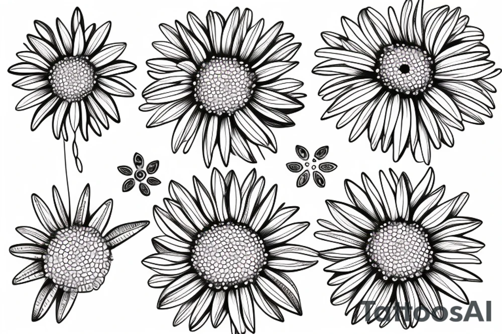 Africa with a daisy tattoo idea