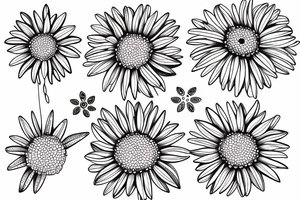 Africa with a daisy tattoo idea