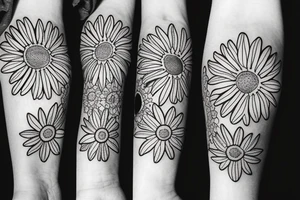 Africa with a daisy tattoo idea