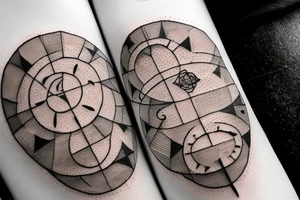 In bold antique typewriter font, a quote "Vivere disce" surrounded by a sundial and comet tattoo idea