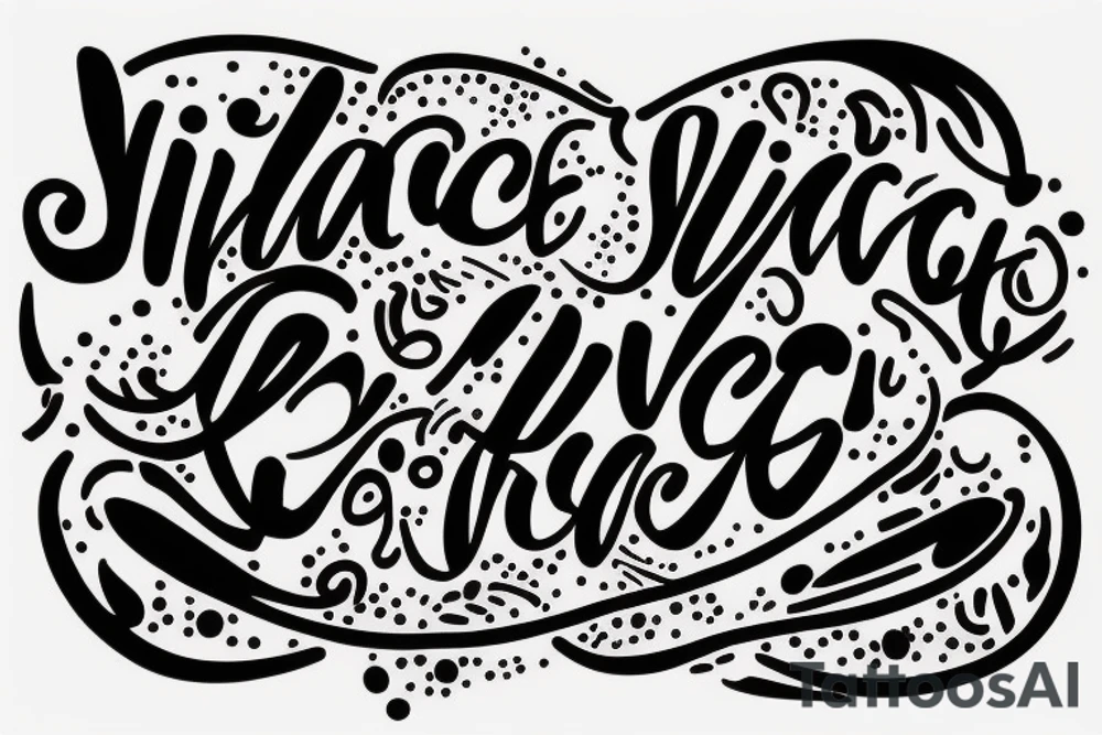Quote "Vivere disce" only text tattoo idea