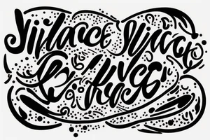 Quote "Vivere disce" only text tattoo idea
