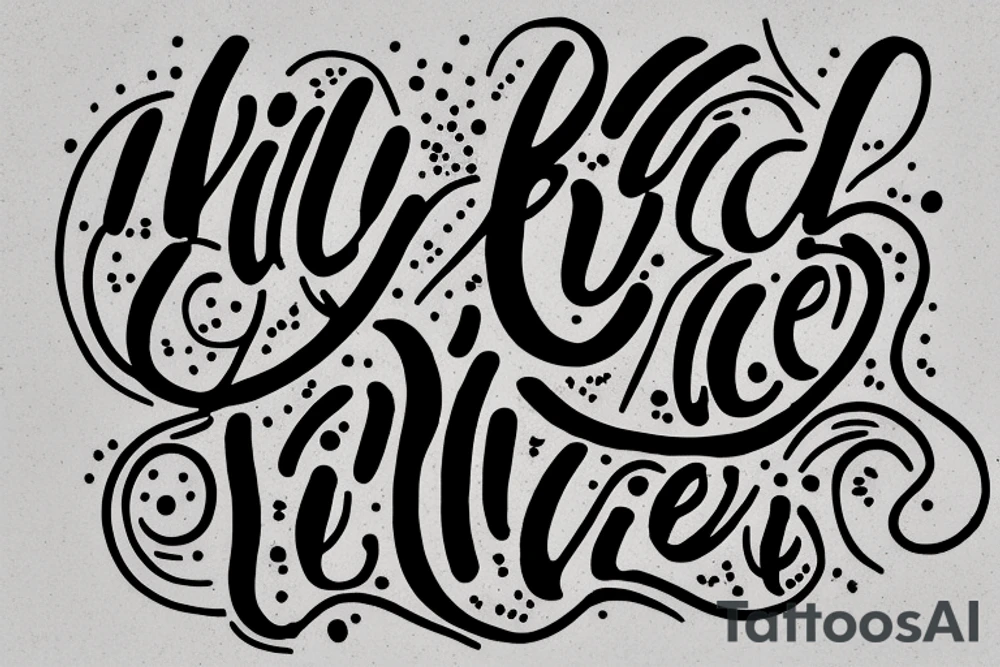 Quote "Vivere disce" only text in scripter serif font tattoo idea