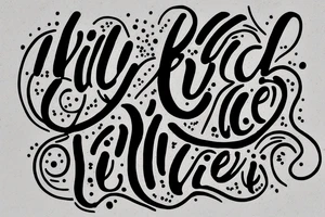 Quote "Vivere disce" only text in scripter serif font tattoo idea