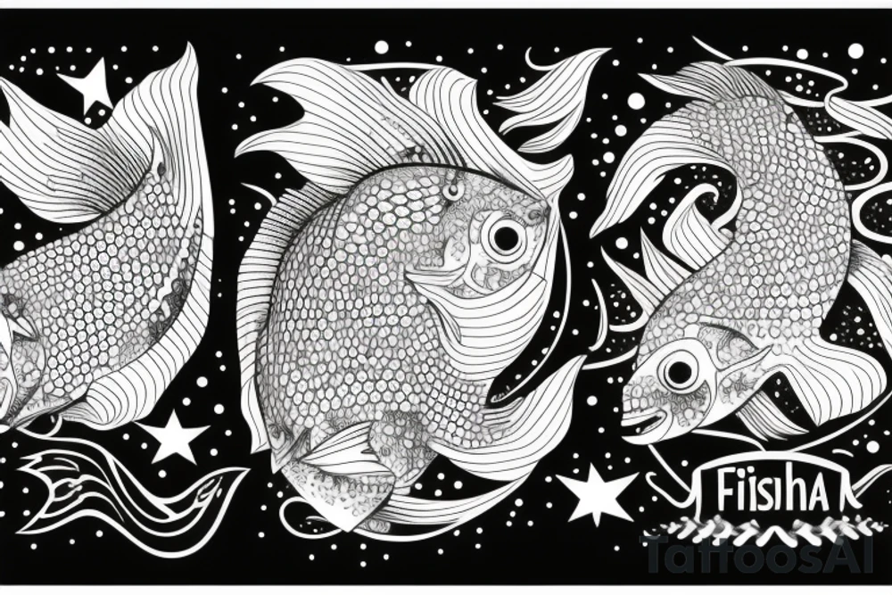 "Bara döda fiskar följer strömmen" with fish tattoo idea