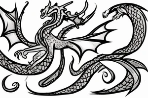 Small Cute Dragon tattoo idea