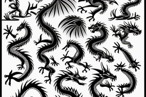 Small Cute Dragon tattoo idea
