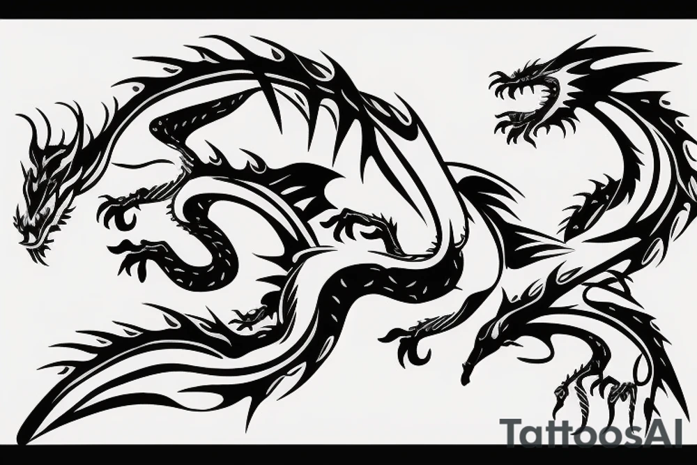 Small Cute Dragon tattoo idea