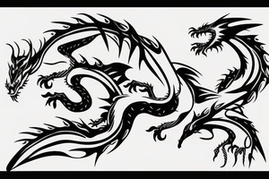 Small Cute Dragon tattoo idea
