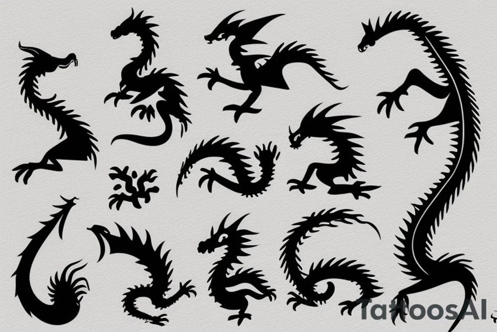 Small Cute Dragon tattoo idea