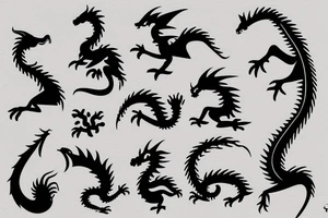 Small Cute Dragon tattoo idea