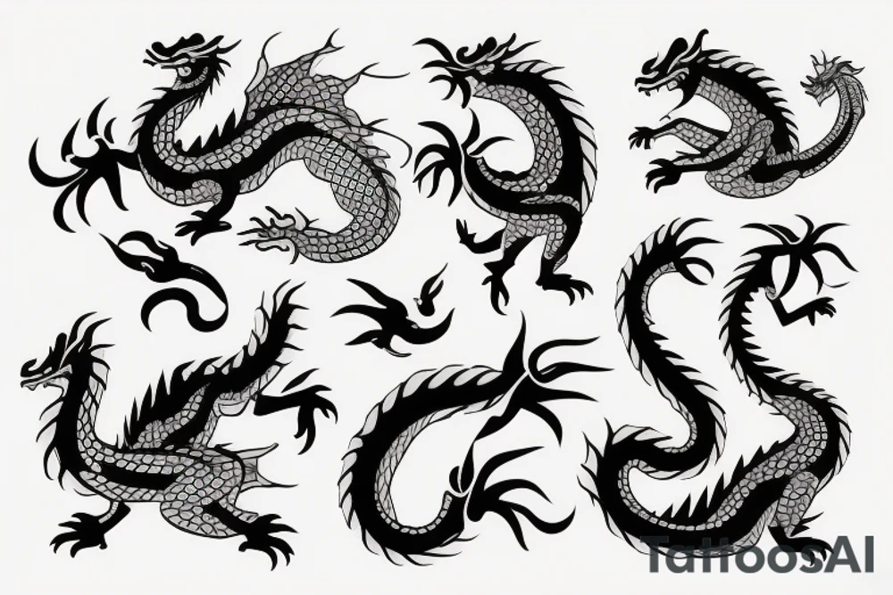 Small Cute Chubby Dragon tattoo idea