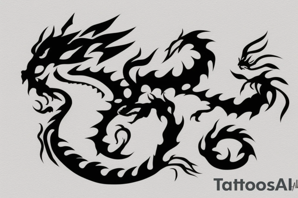 Small Cute Chubby Dragon tattoo idea