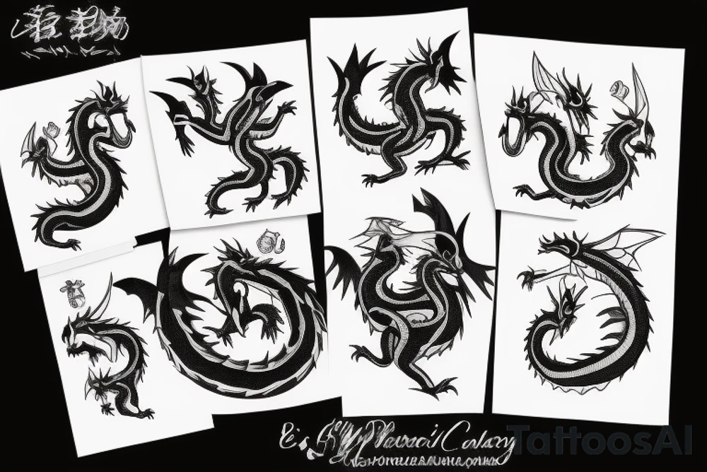 Small Cute Chubby Dragon tattoo idea